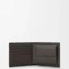 Cartera doble para monedas Puzzle en piel de becerro granulada y flexible