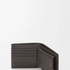 Cartera doble para monedas Puzzle en piel de becerro granulada y flexible