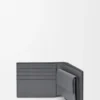 Cartera doble para monedas Puzzle en piel de becerro granulada y flexible