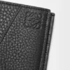 Cartera doble para monedas Puzzle en piel de becerro granulada y flexible