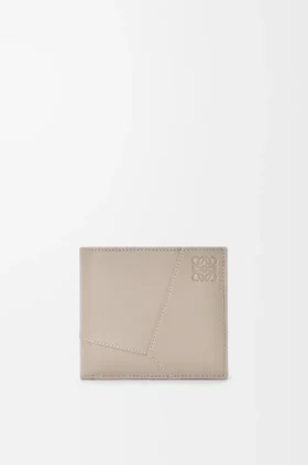 Cartera doble «Puzzle» en piel de becerro clásica