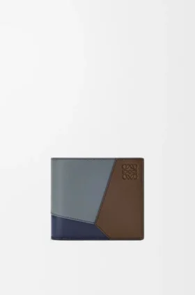 Cartera doble «Puzzle» en piel de becerro clásica