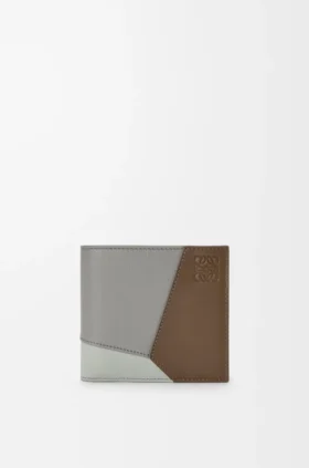 Cartera doble «Puzzle» en piel de becerro clásica