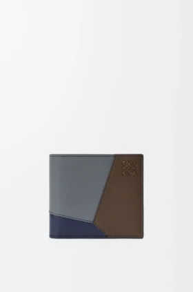 Cartera doble «Puzzle» en piel de becerro clásica