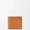 Cartera doble «Puzzle» en piel de becerro granulada y flexible