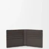 Cartera doble «Puzzle» en piel de becerro granulada y flexible