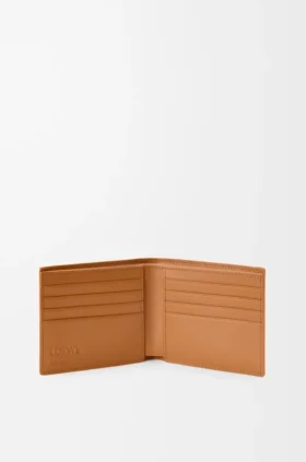 Cartera doble «Puzzle» en piel de becerro granulada y flexible