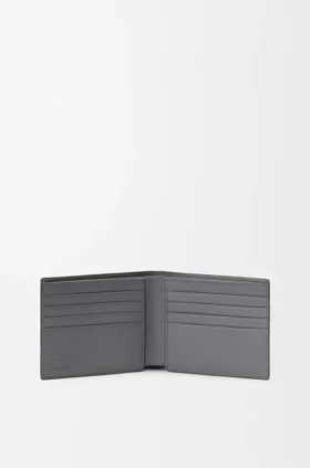Cartera doble «Puzzle» en piel de becerro granulada y flexible