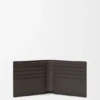 Cartera doble «Puzzle» en piel de becerro granulada y flexible