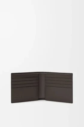 Cartera doble «Puzzle» en piel de becerro granulada y flexible