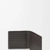 Cartera doble «Puzzle» en piel de becerro granulada y flexible