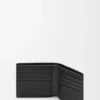 Cartera doble «Puzzle» en piel de becerro granulada y flexible