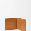 Cartera doble «Puzzle» en piel de becerro granulada y flexible