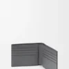 Cartera doble «Puzzle» en piel de becerro granulada y flexible