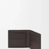 Cartera doble «Puzzle» en piel de becerro granulada y flexible