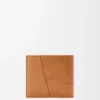 Cartera doble «Puzzle» en piel de becerro granulada y flexible