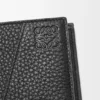 Cartera doble «Puzzle» en piel de becerro granulada y flexible