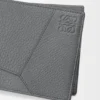 Cartera doble «Puzzle» en piel de becerro granulada y flexible