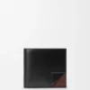 Cartera doble «Switch» en piel de becerro granulada suave y gamuza Cartera doble «Switch» en piel de becerro granulada suave y gamuza