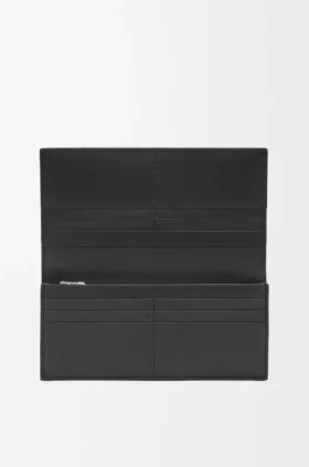 Cartera larga horizontal en piel de becerro de grano suave