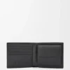 Cartera para monedas de dos pliegues en piel de becerro de grano suave