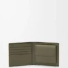 Cartera para monedas de dos pliegues en piel de becerro de grano suave