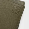 Cartera para monedas de dos pliegues en piel de becerro de grano suave