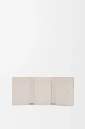 Cartera triple «Anagram» en piel de becerro con grano de Pebble