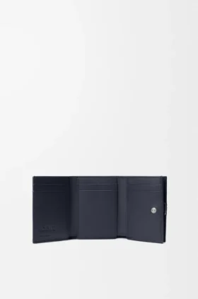 Cartera triple «Anagram» en piel de becerro con grano de Pebble