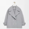 Casaco tipo «peacoat» de lana con diseño «Pebble» Casaco tipo «peacoat» de lana con diseño «Pebble»