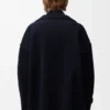 Casaco tipo «peacoat» de lana con diseño «Pebble»