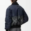 Chaqueta bomber de mezcla de nylon y lana Chaqueta bomber de mezcla de nylon y lana