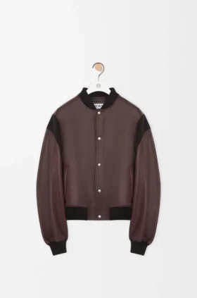 Chaqueta bomber de piel de cordero napa Chaqueta bomber de piel de cordero napa