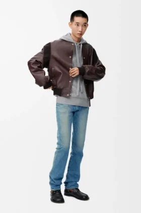 Chaqueta bomber de piel de cordero napa Chaqueta bomber de piel de cordero napa