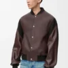 Chaqueta bomber de piel de cordero napa