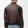 Chaqueta bomber de piel de cordero napa
