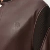 Chaqueta bomber de piel de cordero napa