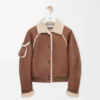 Chaqueta bomber de piel de oveja Chaqueta bomber de piel de oveja