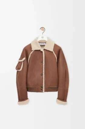 Chaqueta bomber de piel de oveja