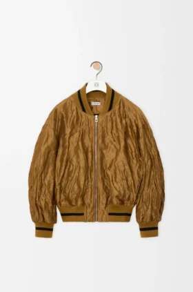 Chaqueta bomber de tela técnica