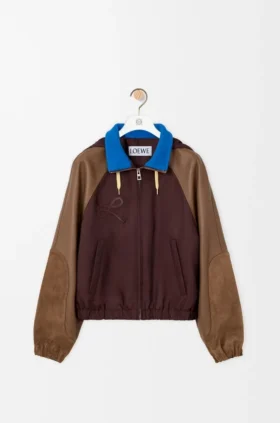 Chaqueta bomber de tela técnica