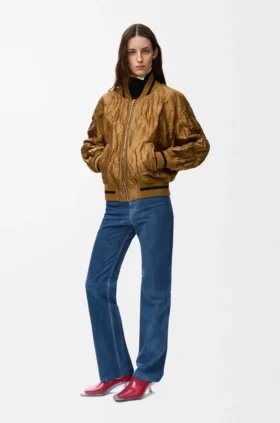 Chaqueta bomber de tela técnica