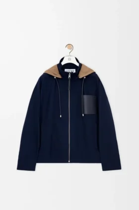 Chaqueta con capucha de algodón