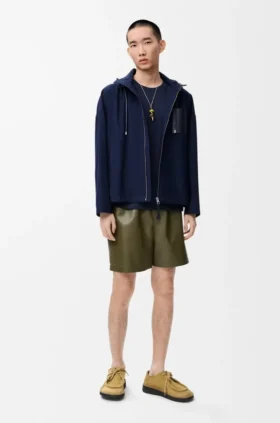 Chaqueta con capucha de algodón