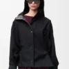 Chaqueta con capucha de algodón y seda Chaqueta con capucha de algodón y seda