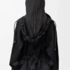 Chaqueta con capucha de algodón y seda Chaqueta con capucha de algodón y seda