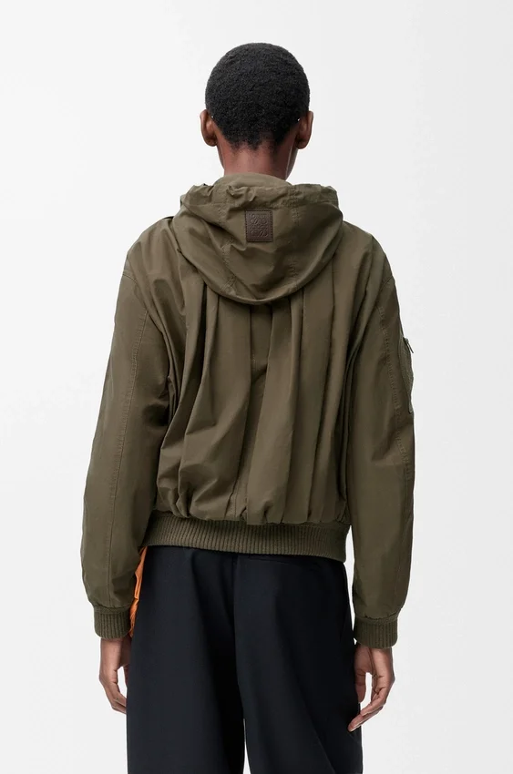Chaqueta con capucha de mezcla de algodón Chaqueta con capucha de mezcla de algodón