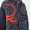 Chaqueta con capucha de mezcla de lana