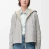 Chaqueta con capucha de piel de oveja Chaqueta con capucha de piel de oveja