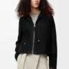 Chaqueta con capucha de piel de oveja Chaqueta con capucha de piel de oveja